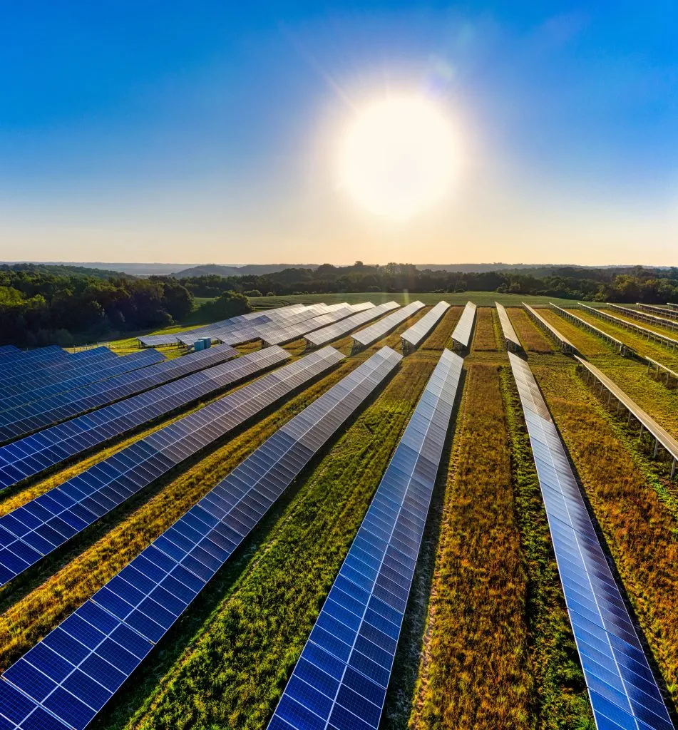 Farm Powered By Solar Panels