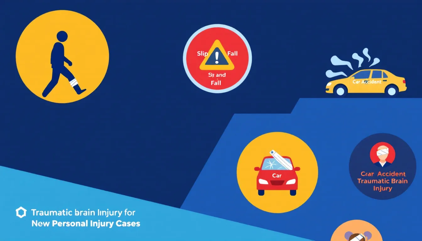 Top PI Lawyers: Your Guide to the Best Personal Injury Attorneys 3 Different types of personal injury cases represented visually.