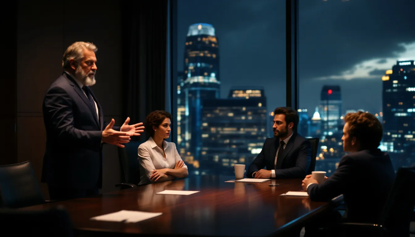 A team of experienced Houston civil litigation attorneys discussing a case.