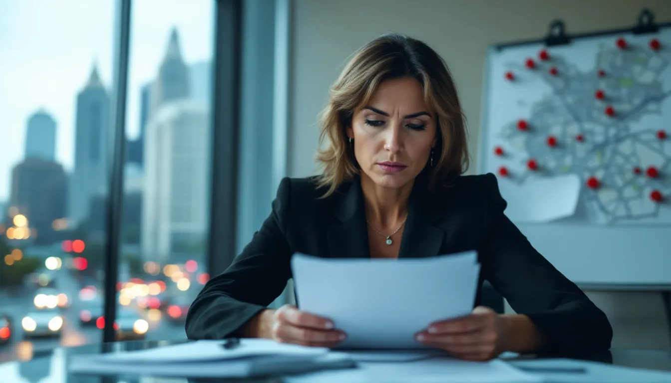 An insurance adjuster reviewing a personal injury claim.