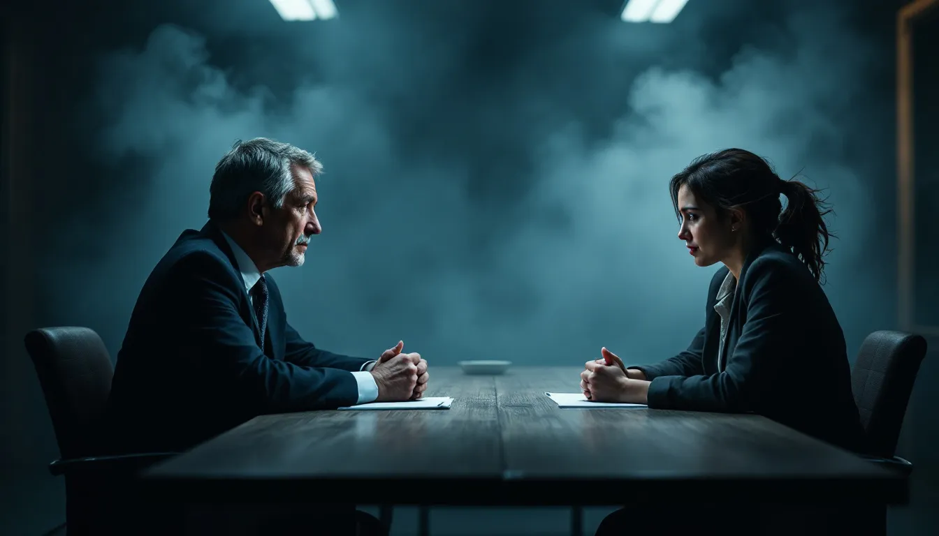 A client meeting with a car accident lawyer to discuss their case.