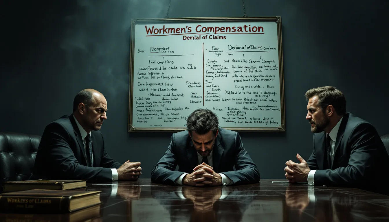 Common reasons for workmen compensation claim denials.