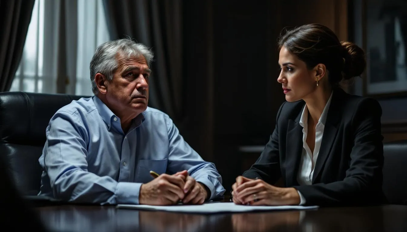 Top 18 Wheeler Crash Attorney Near You | Free Consultation 2 An image depicting a professional meeting with an experienced truck accident attorney.