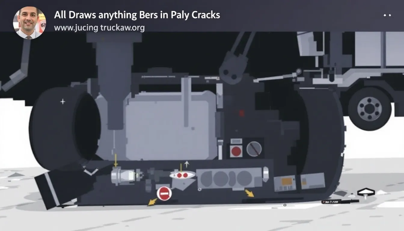 An illustration showing different types of injuries that can occur in truck wrecks.