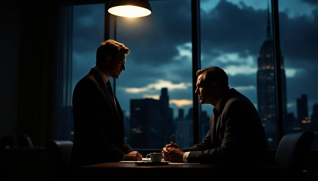 A legal malpractice lawyer discussing a case with a client.