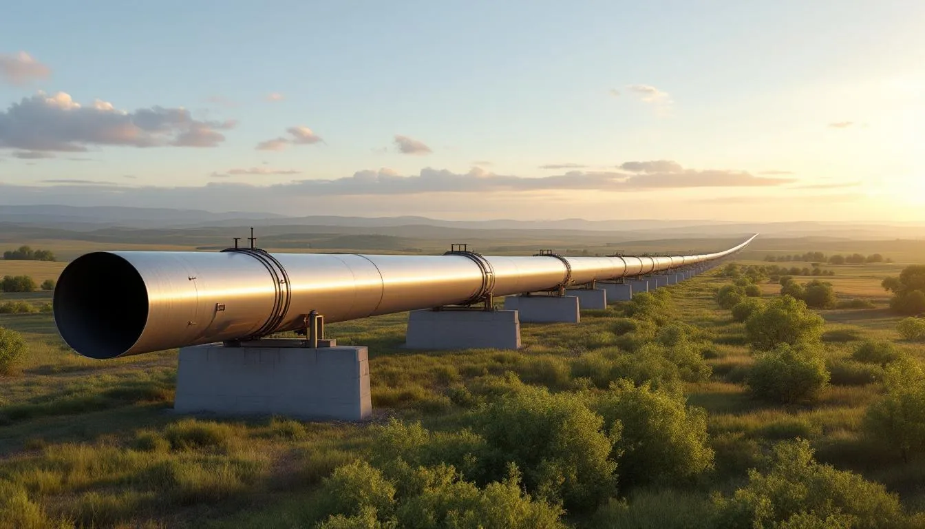 Oil and Gas Attorney: Expert Legal Counsel for Energy Industry Challenges 2 The image depicts a pipeline infrastructure traversing a rural landscape, showcasing the essential role of the oil and gas industry in transporting natural resources. The scene highlights the connection between energy companies and their operations in remote areas, emphasizing the significance of oil and gas projects in supporting local economies.
