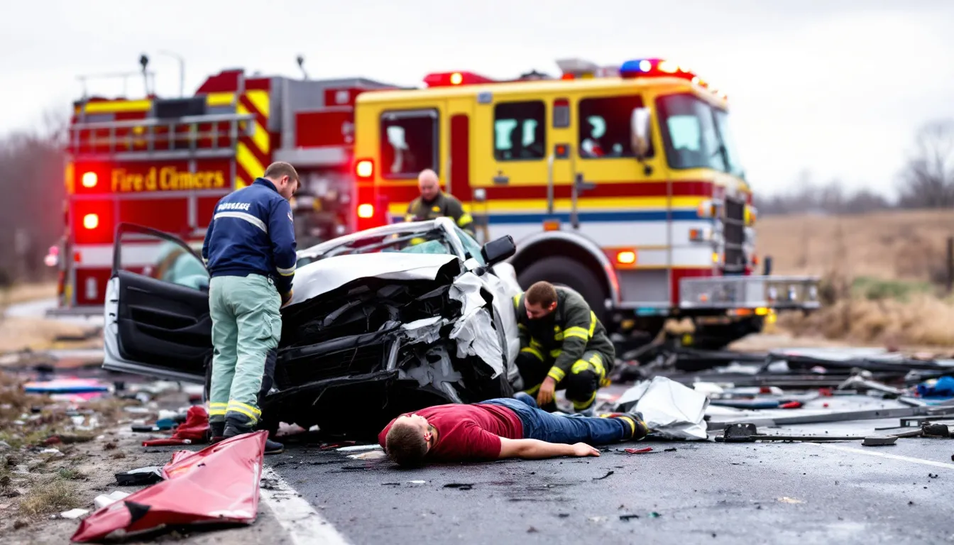 Emergency responders and Houston police are at the scene of a fatal crash on the Sam Houston Parkway, where a burning vehicle is involved. The accident has resulted in the tragic death of a passenger, and authorities are investigating the circumstances surrounding the incident.