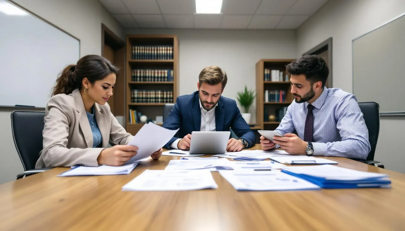 Catastrophic Accident Lawyer: Expert Legal Representation for Life-Altering Injuries 3 A legal team is gathered in a law office, intently reviewing case documents and medical records related to catastrophic injuries. They are focused on preparing personal injury claims for victims of serious accidents, ensuring they can seek maximum compensation for their pain and suffering.