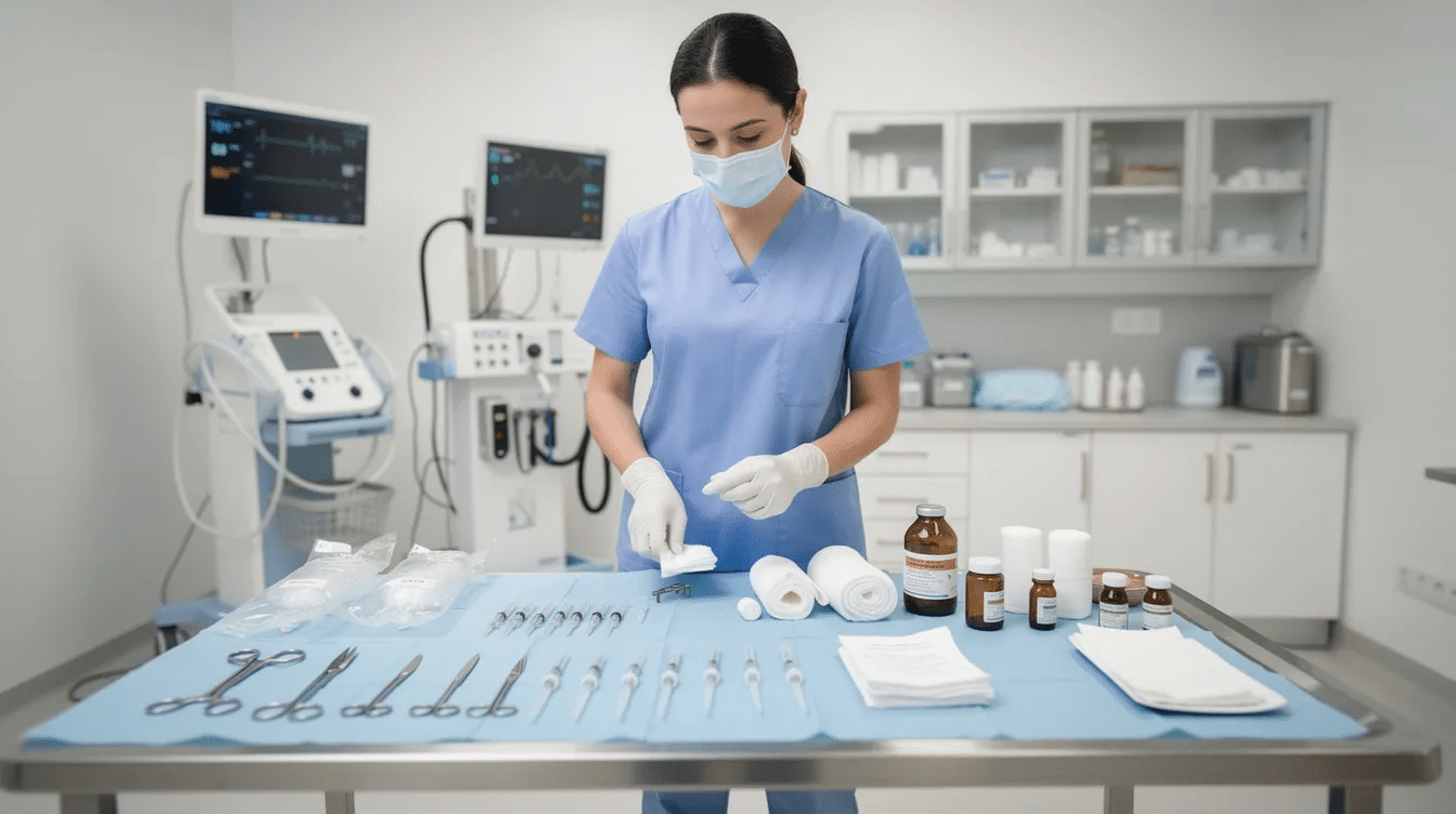 Top Reasons To Get A Houston Burn Injury Lawyer 2 A medical professional in a hospital setting is seen preparing treatment supplies, likely for burn injury victims facing serious burns. The image captures the urgency and care involved in providing medical treatment to those affected by severe injuries, emphasizing the importance of immediate medical attention and the role of healthcare providers in managing burn injury claims.