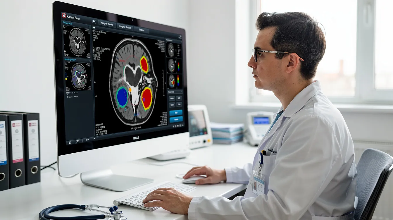 Injury Lawyer Close to Me: How to Find the Right Local Personal Injury Attorney 3 A medical professional is intently reviewing imaging results on a computer screen in a clinic, likely assessing injuries sustained by patients involved in motor vehicle accidents. This careful analysis is crucial for determining the appropriate medical treatment and supporting personal injury claims for those affected.